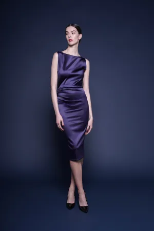 AJOUR SATIN DRESS