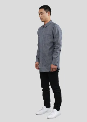 Akomplice VSOP - Patrick L/S Button Up Men's Shirt, Grey