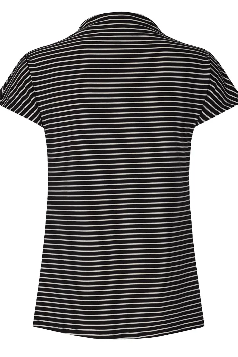 Alma Top | Sort & Hvid | Blød t-shirt fra Liberté Essentiel