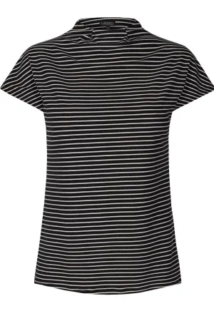 Alma Top | Sort & Hvid | Blød t-shirt fra Liberté Essentiel