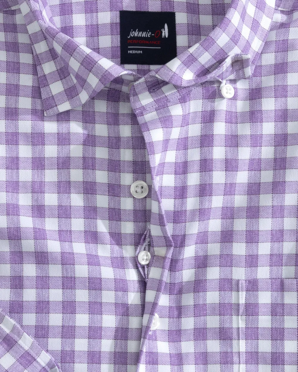 Ashworth Performance Button Up Shirt in Grape by Johnnie-O