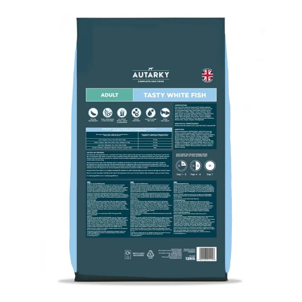 Autarky Grain Free Tasty White Fish & Potato Dog Food