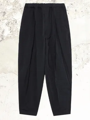 Black Comme Des Garçons drop-crotch trousers