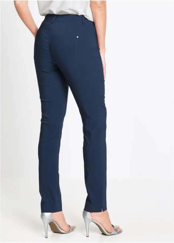 Bpc Selection elastic pull-on trousers, blue