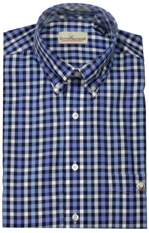 Cotton Brothers Men's LS BD Woven Sport Shirt/Blue #808637-43