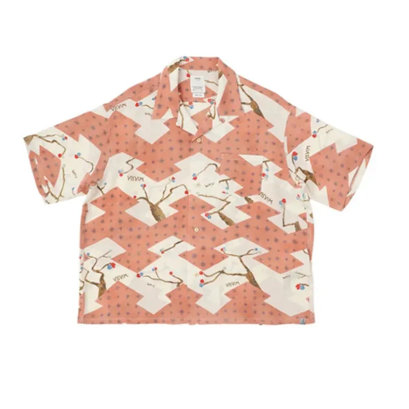 Crosby Japan Nakamura Hand Dyed Hawaiian Blossom Short Sleeve Shirt