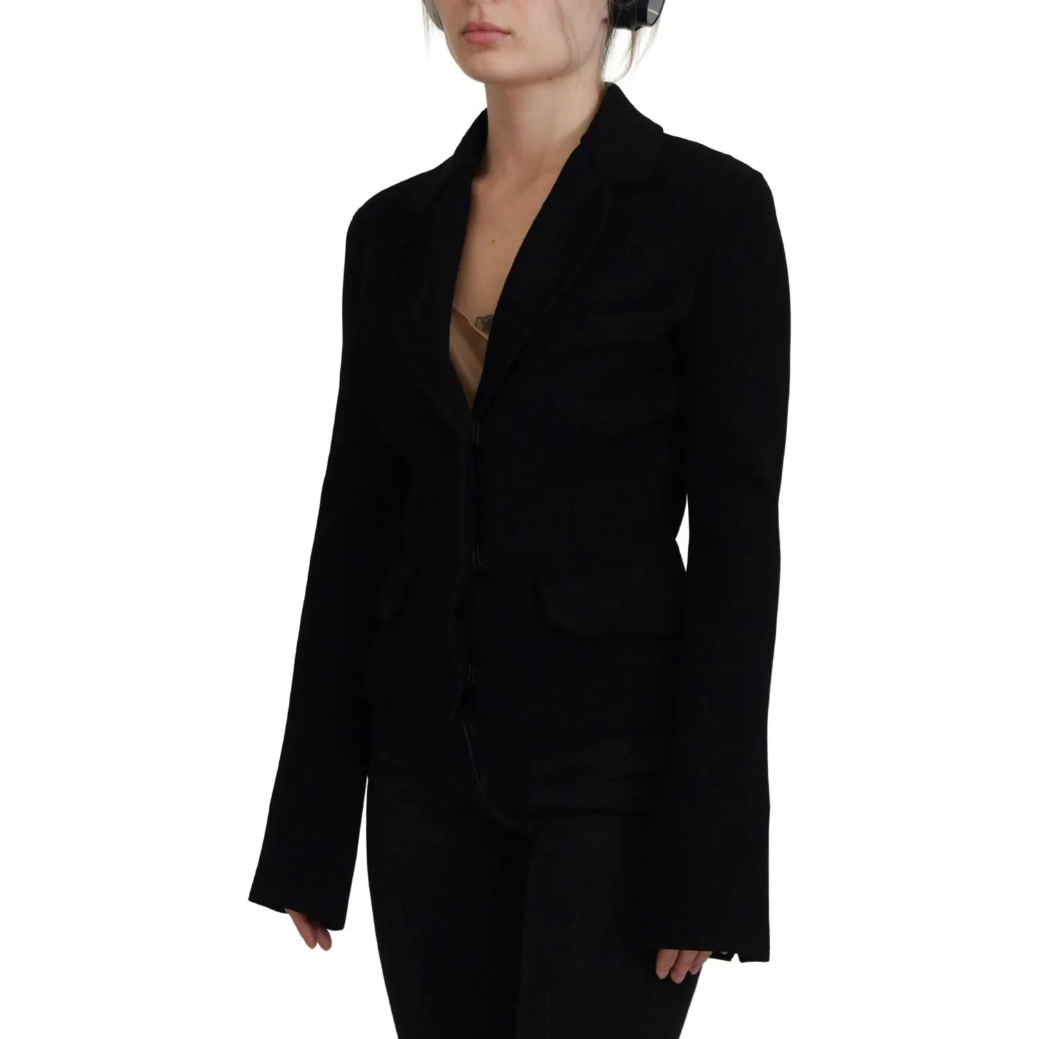 Dolce & Gabbana Elegant Black Long Sleeve Jacket