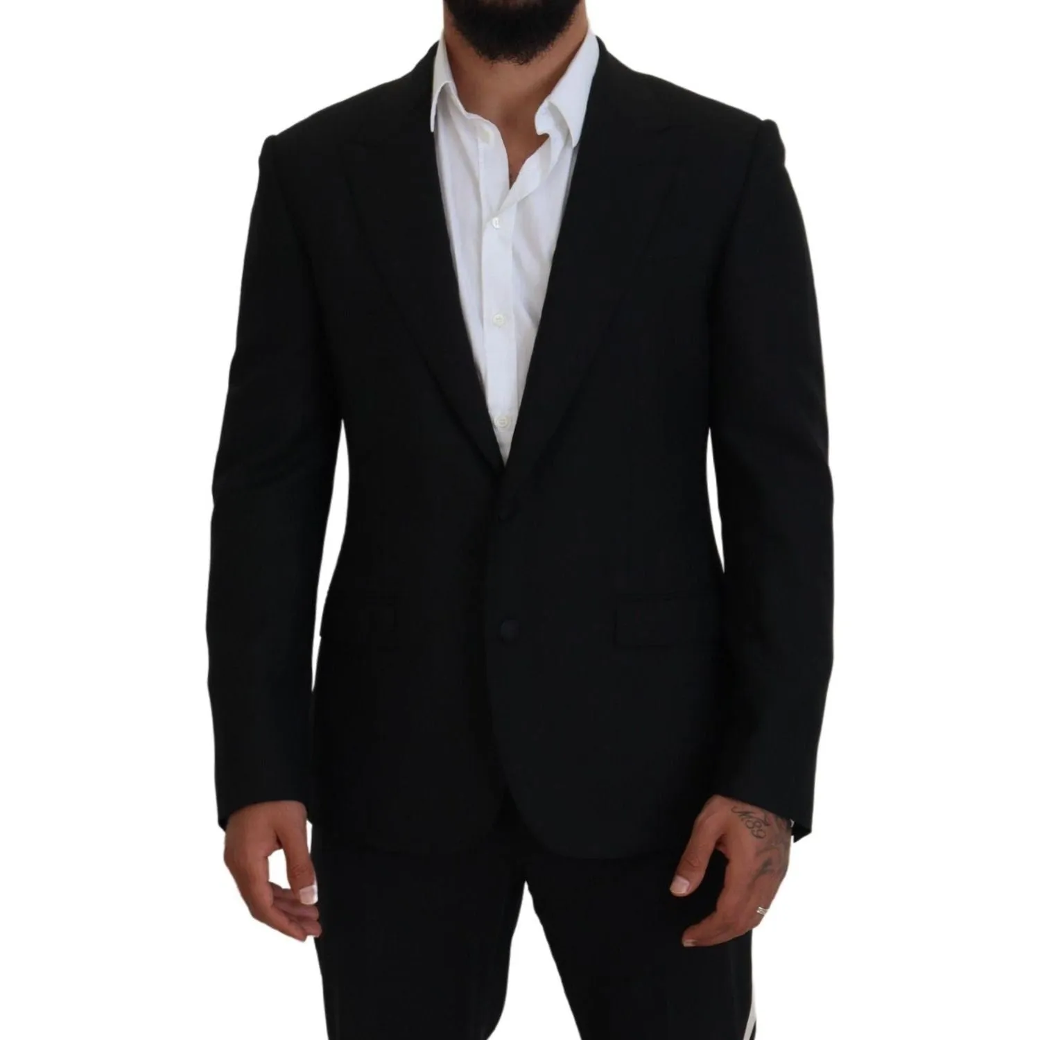 Dolce & Gabbana Elegant Single-Breasted Wool Blend Blazer