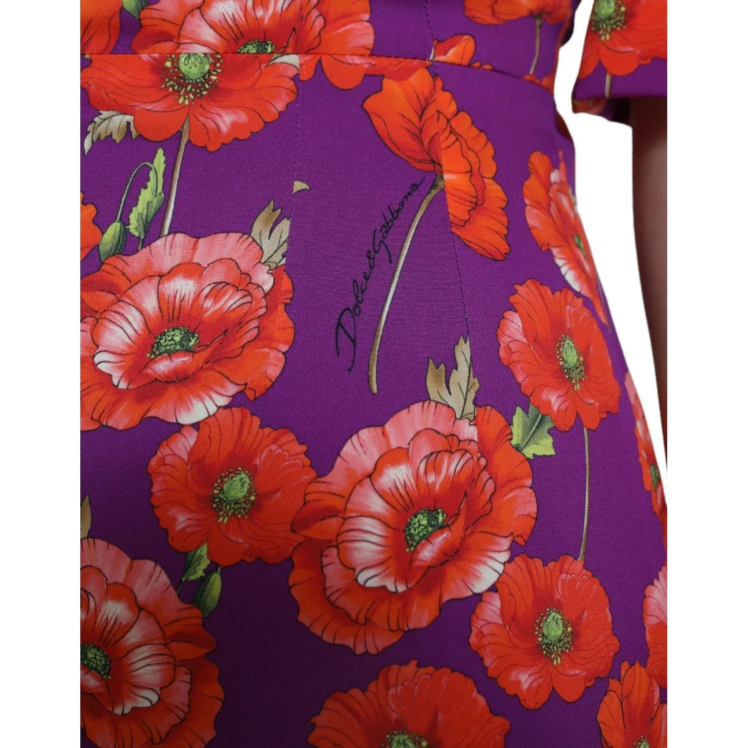 Dolce & Gabbana Vibrant Floral Silk Charmeuse Dress