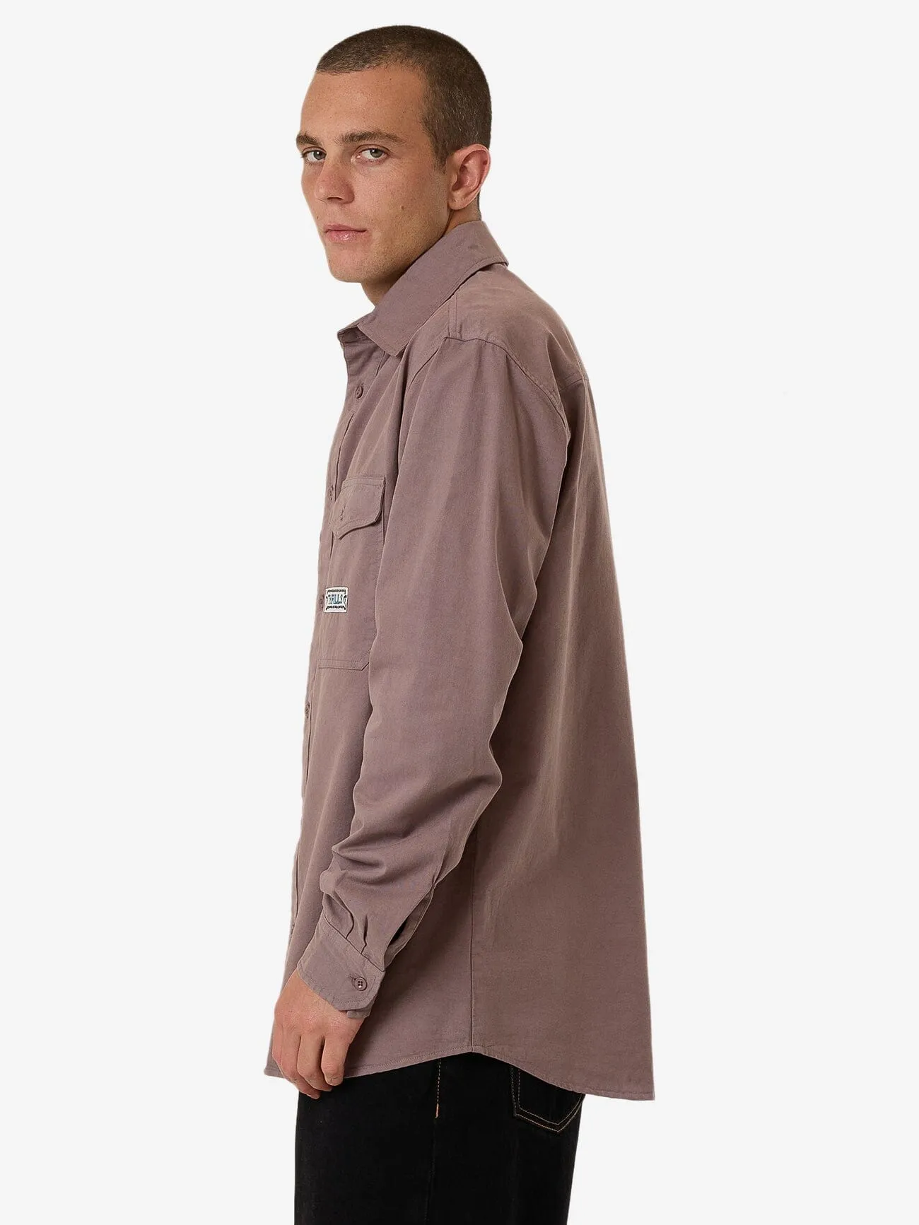 Double Meaning Long Sleeve Shirt - Dove