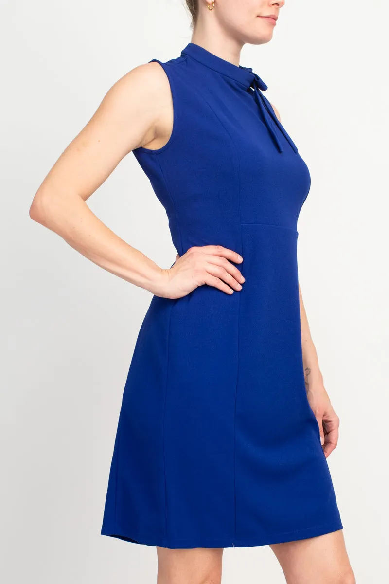 Emma & Michele Tie Neck Sheath Dress