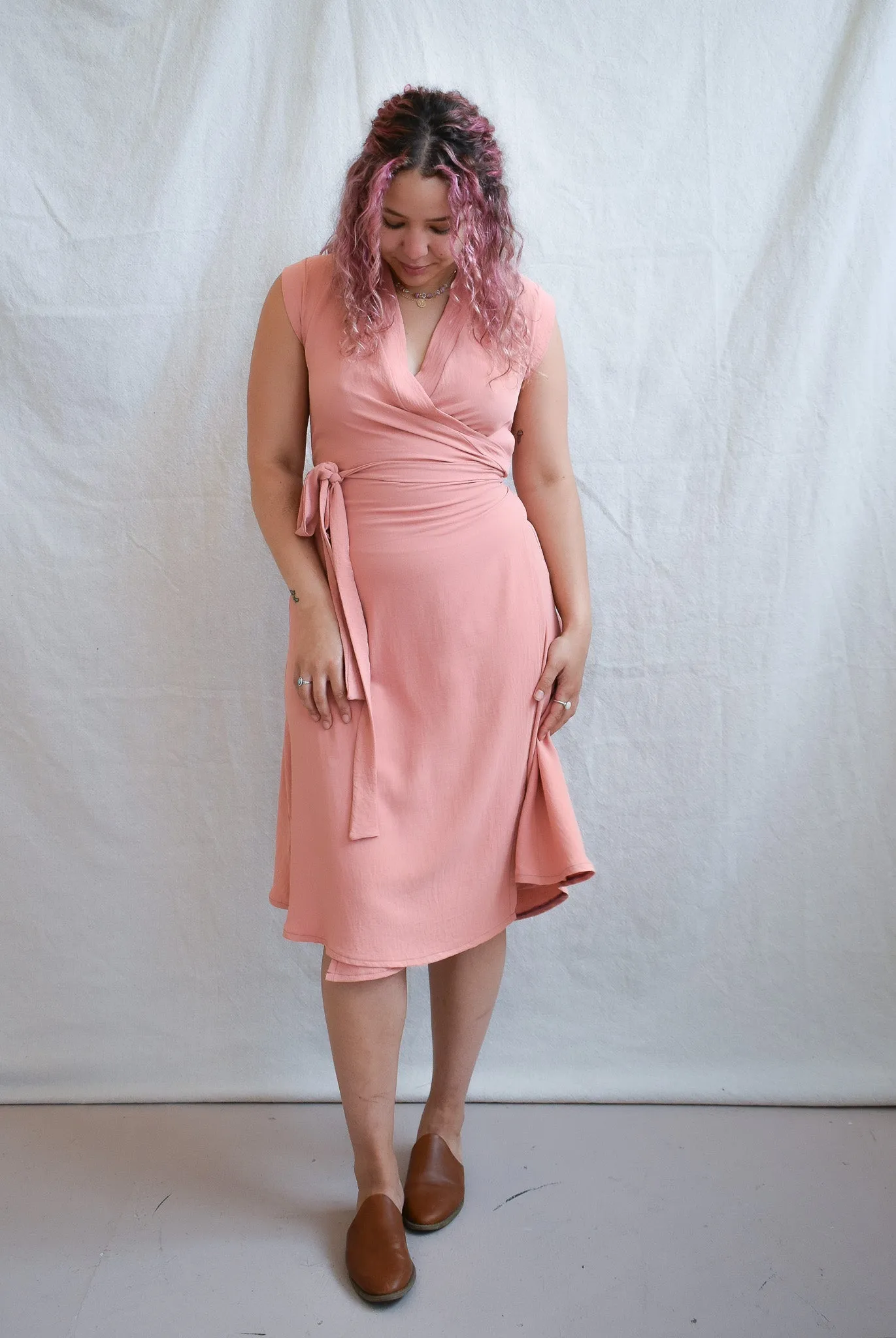 Francis Dress in Coral