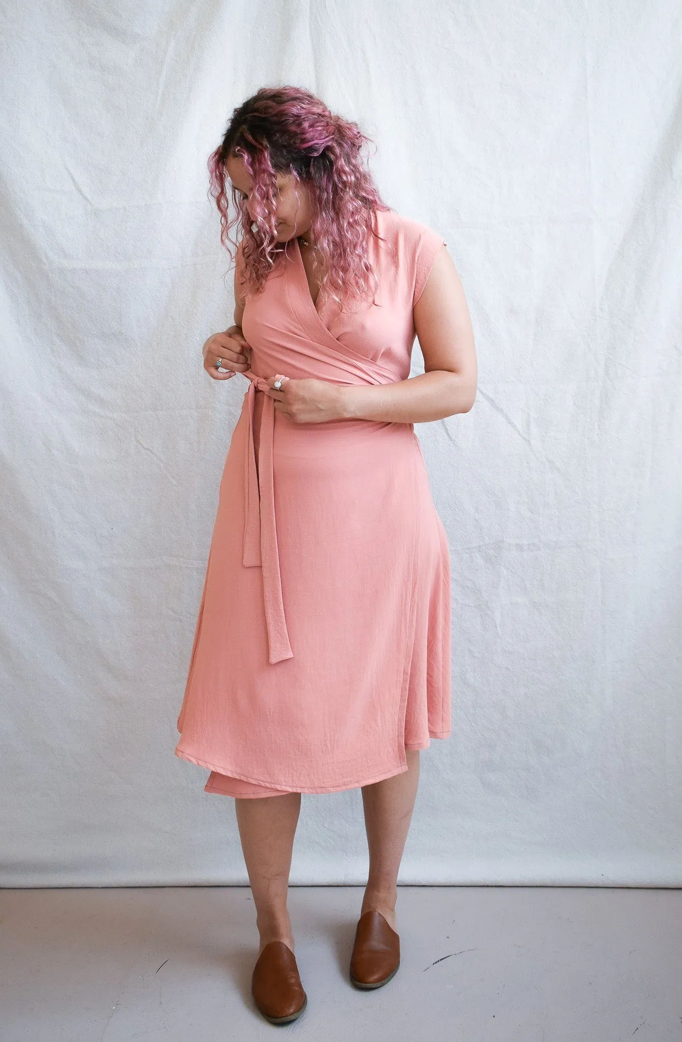 Francis Dress in Coral