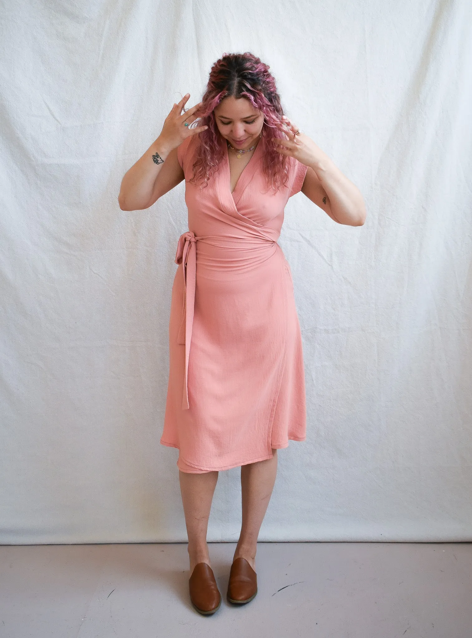 Francis Dress in Coral