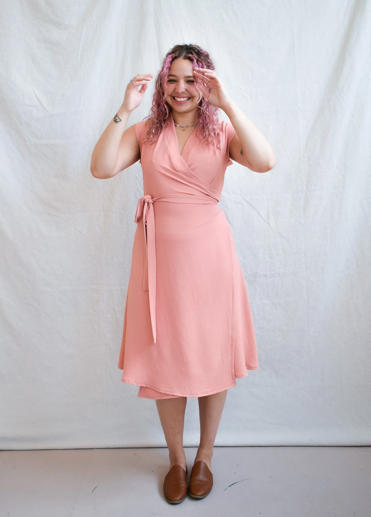 Francis Dress in Coral