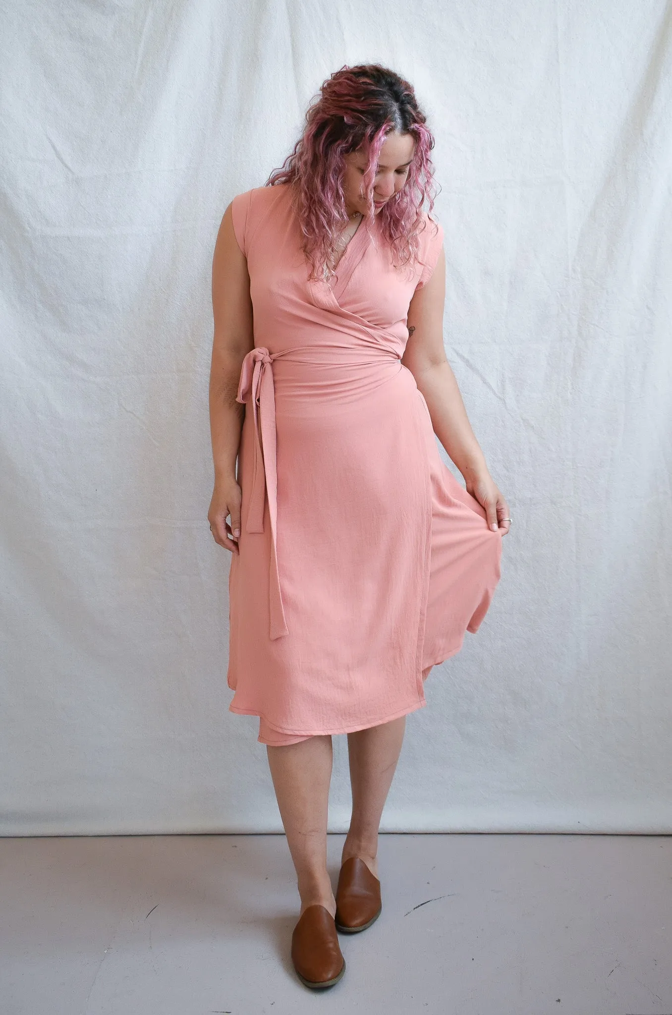 Francis Dress in Coral