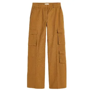 H&M straight-leg trousers, brown