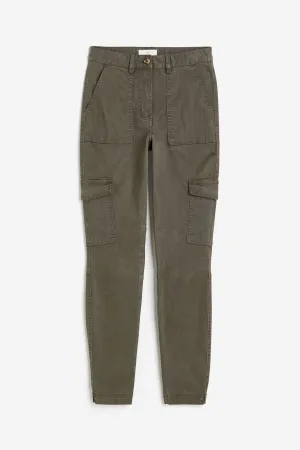 H&M Twill Cargo pants, khaki