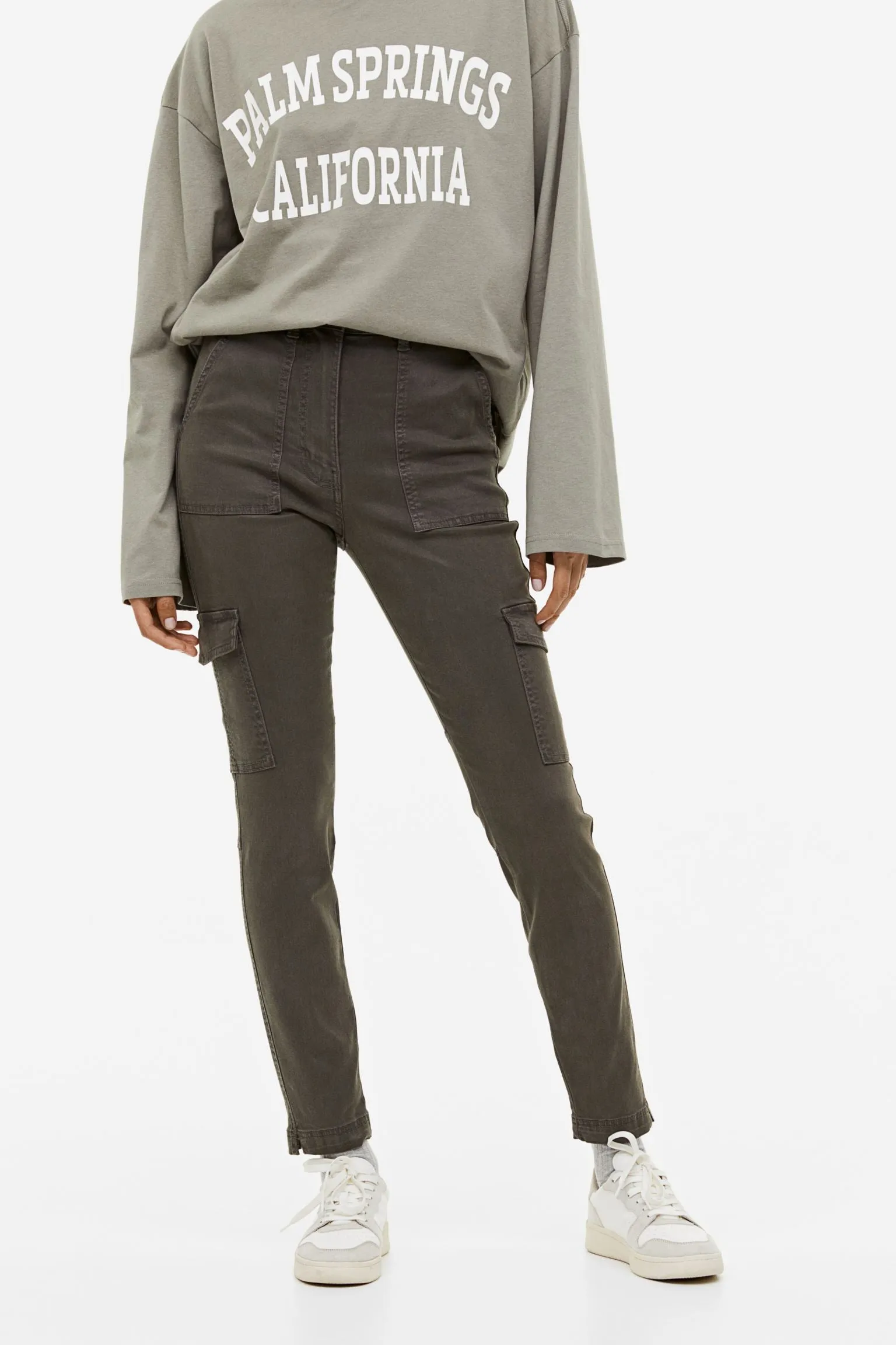 H&M Twill Cargo pants, khaki