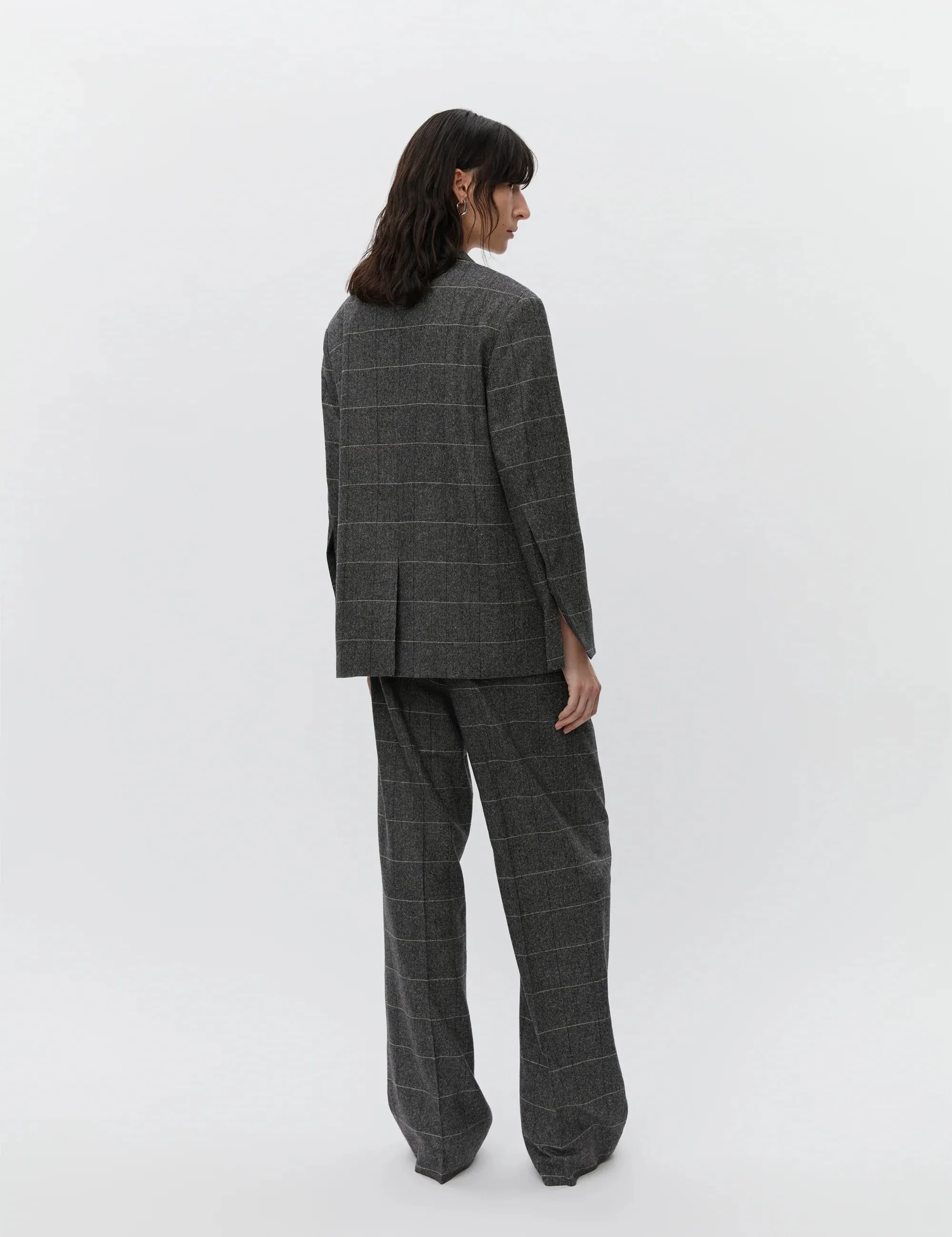 HESTER ALL TIME CHECK BLAZER | GREY MEL