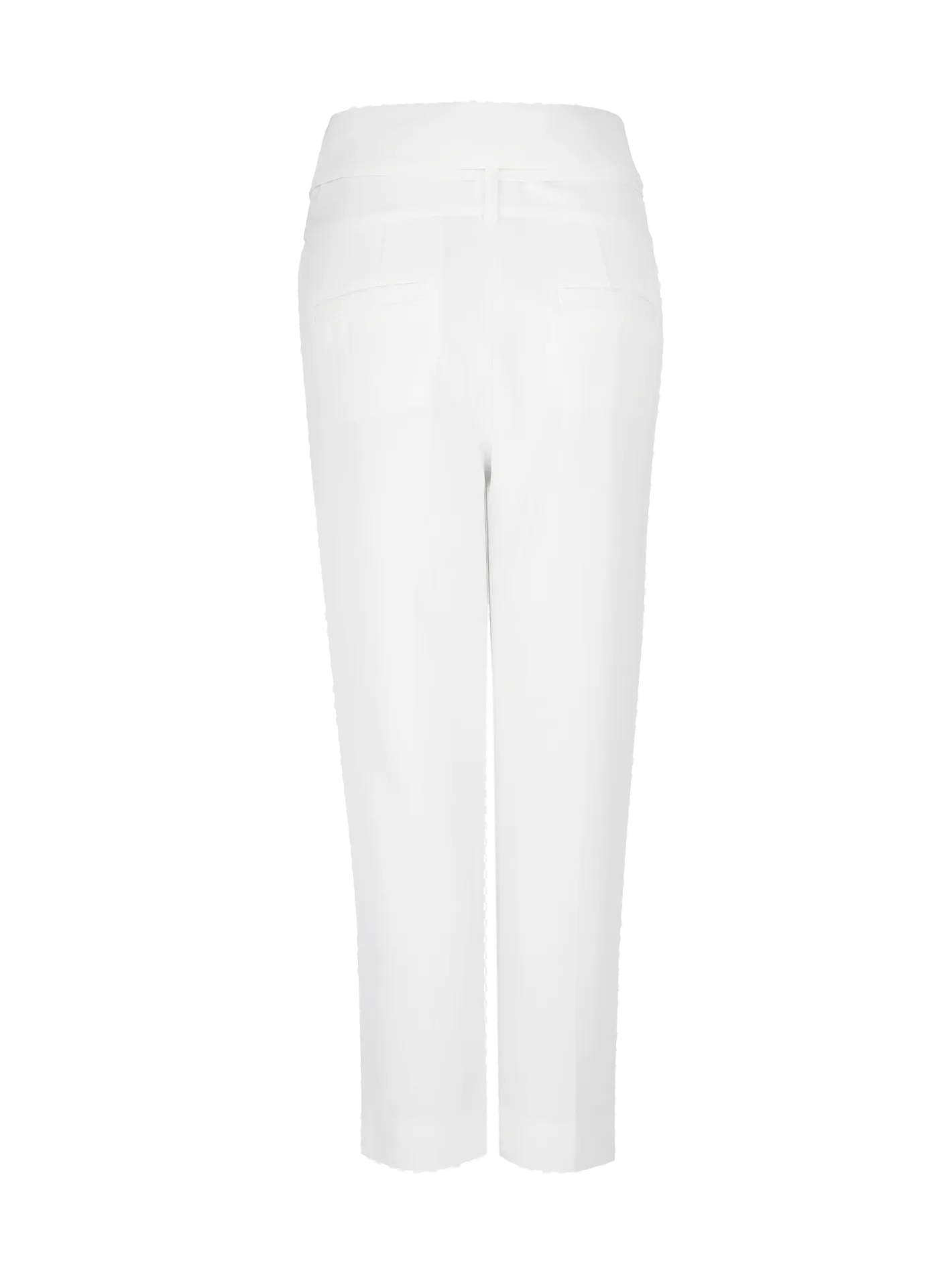 high-waisted belted trousers