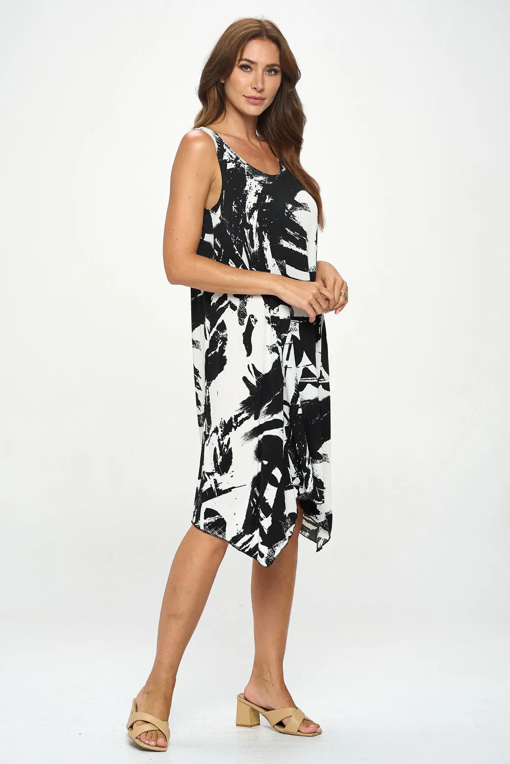 HIT Diamond Side Tank Dress-7042HT-TRP1-W403