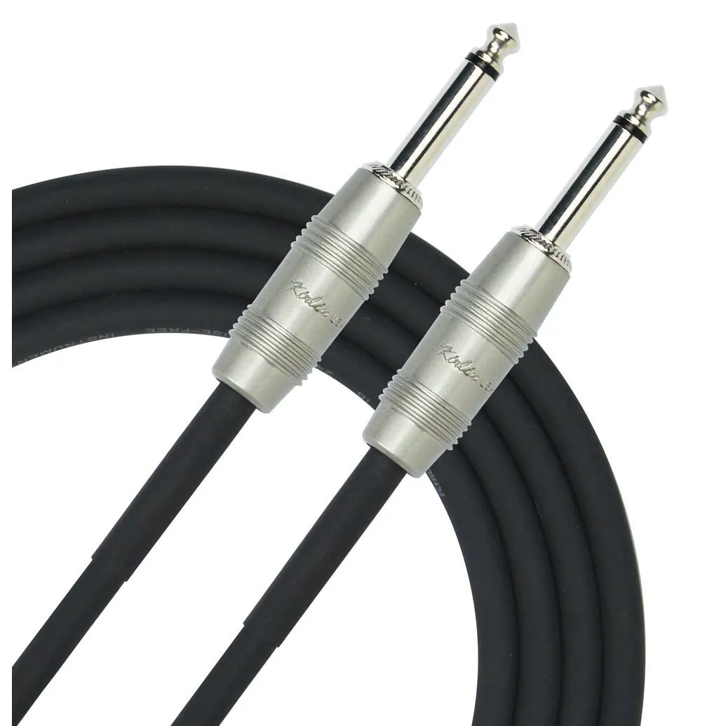 Instrument Cable: 1/4" Male to Male, 10 ft