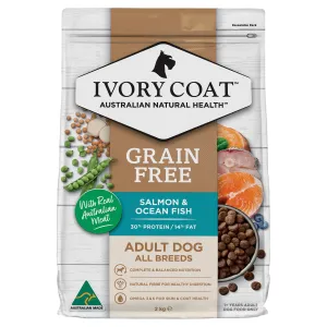 Ivory Coat Grain Free Ocean Fish and Salmon Adult Dog Dry Food 2kg