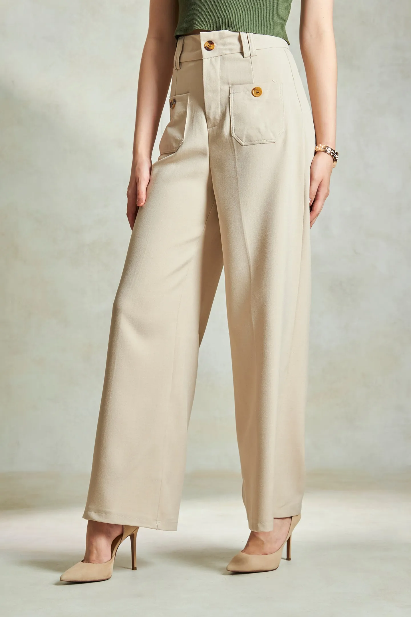 Kim|Straight Fit Trousers