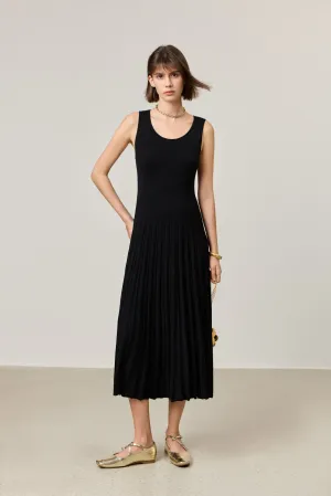 LILY Slim Fit Black Slip Dress