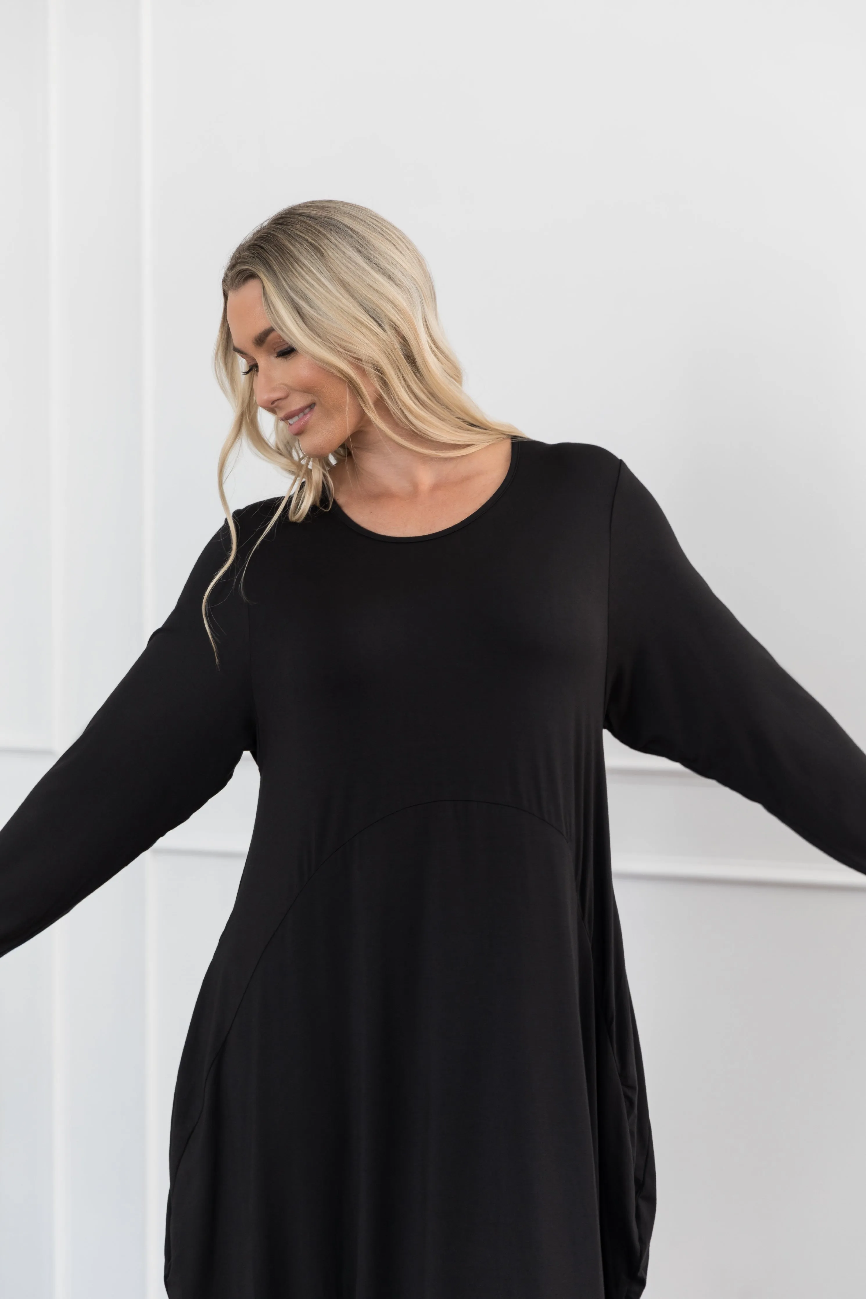 Long Sleeve Soho Dress | Black