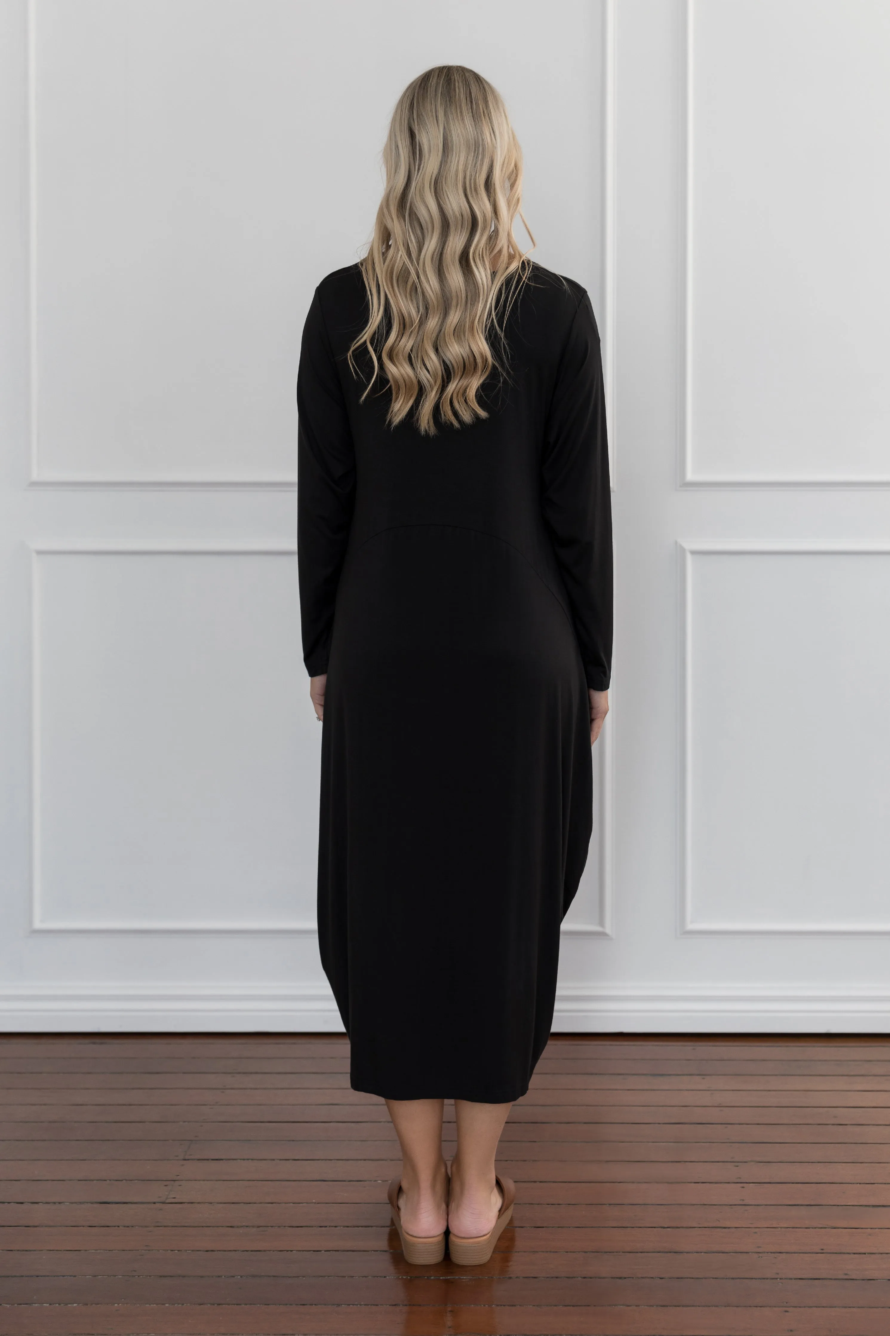 Long Sleeve Soho Dress | Black