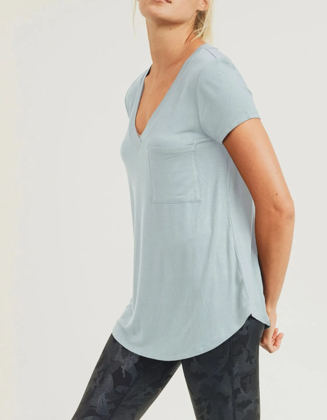 Longline V Neck Top