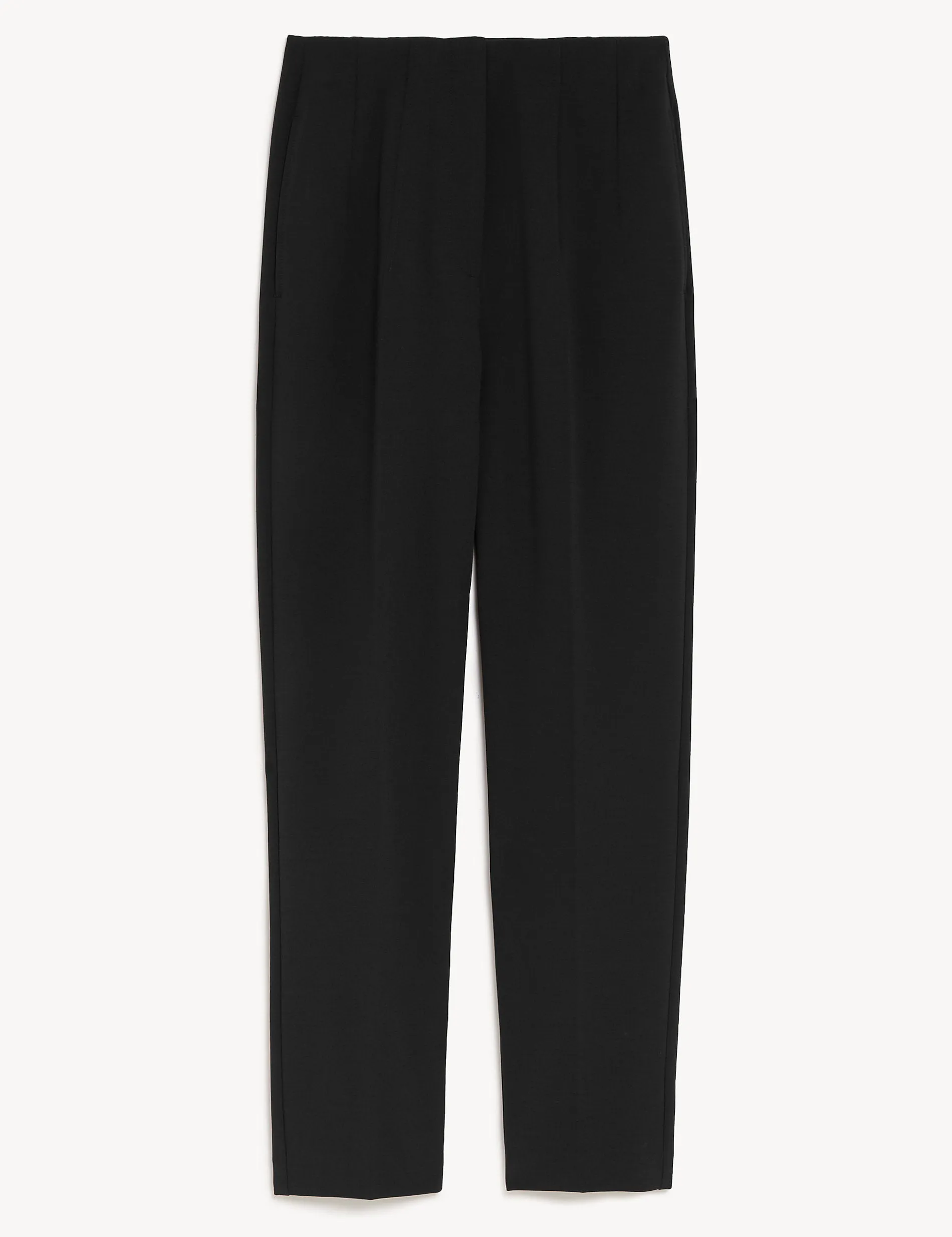 Marks & Spencer Grazer Ankle-Length Tapered Trousers, Black