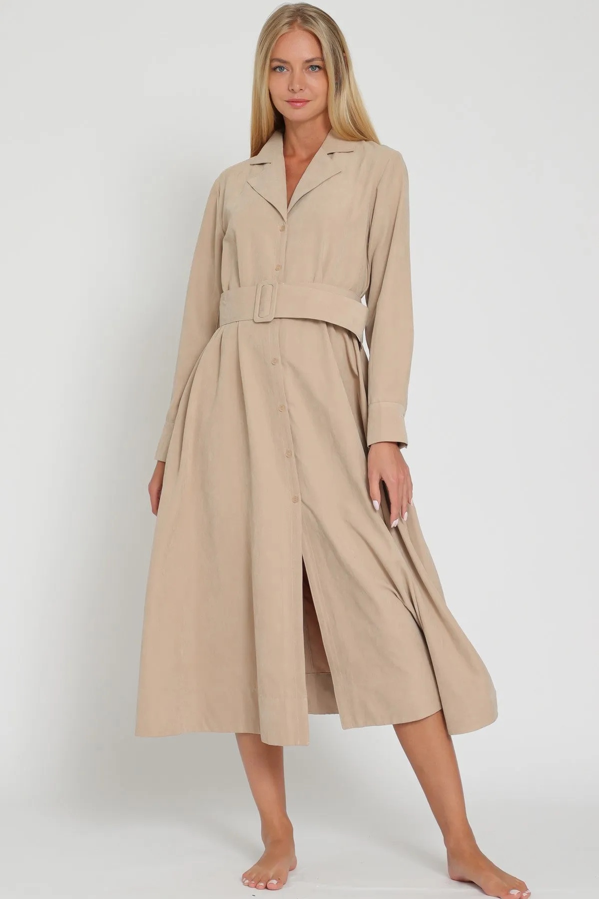 Mayci Belted Midi Dress