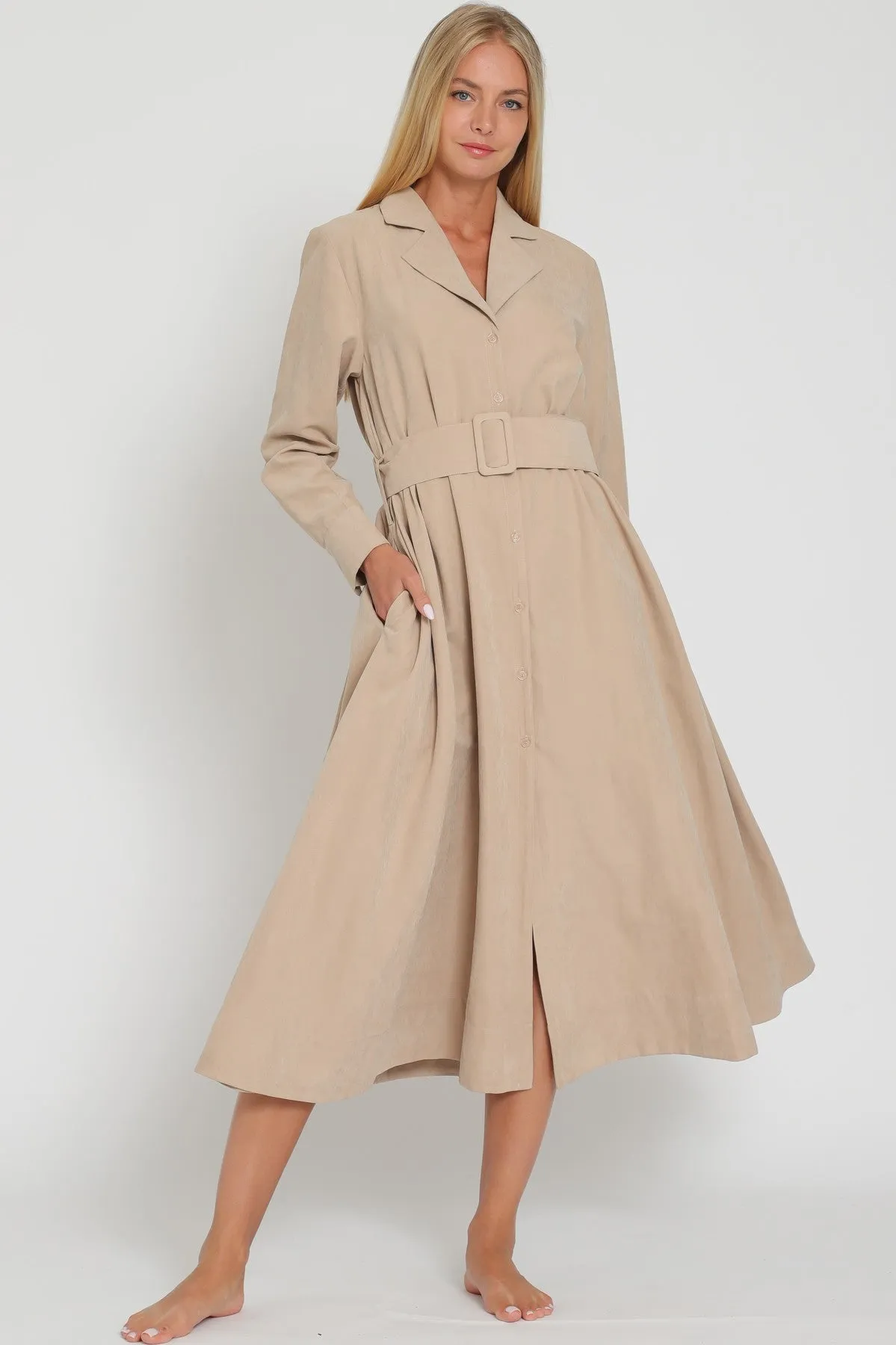 Mayci Belted Midi Dress