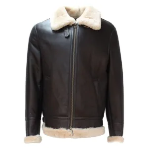 Memphis Belle B3 Sheepskin Flying Jacket in Brown / Beige