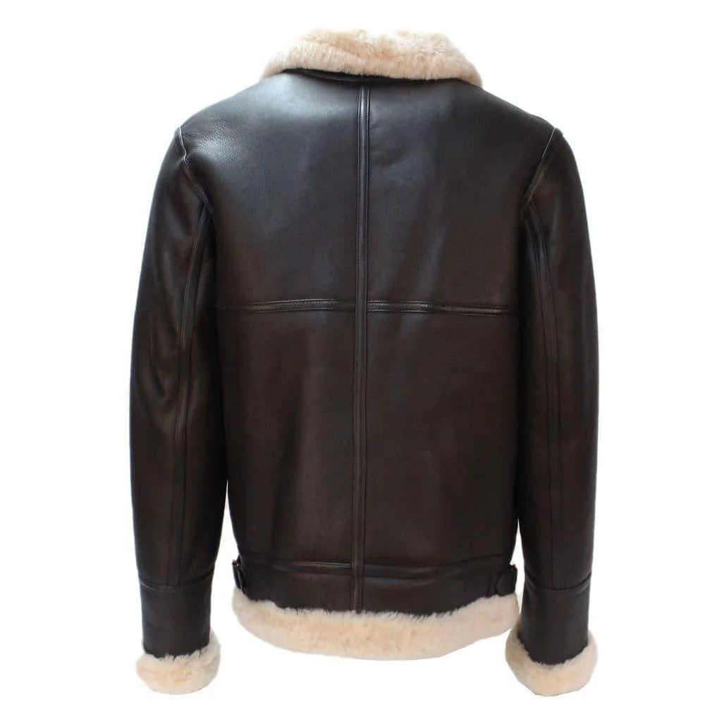 Memphis Belle B3 Sheepskin Flying Jacket in Brown / Beige