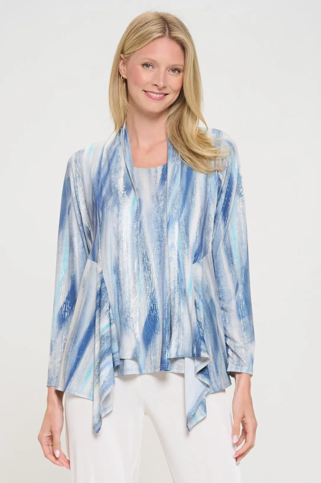 Mid-cut Jacket Long Sleeve Print-4028HT-LRP1-W413