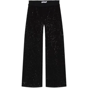 Name It Black Runic Sequin Wide Pants