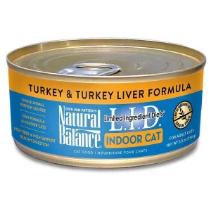 Natural Balance Limited Ingredient Diet Indoor Cat Turkey & Turkey Liver