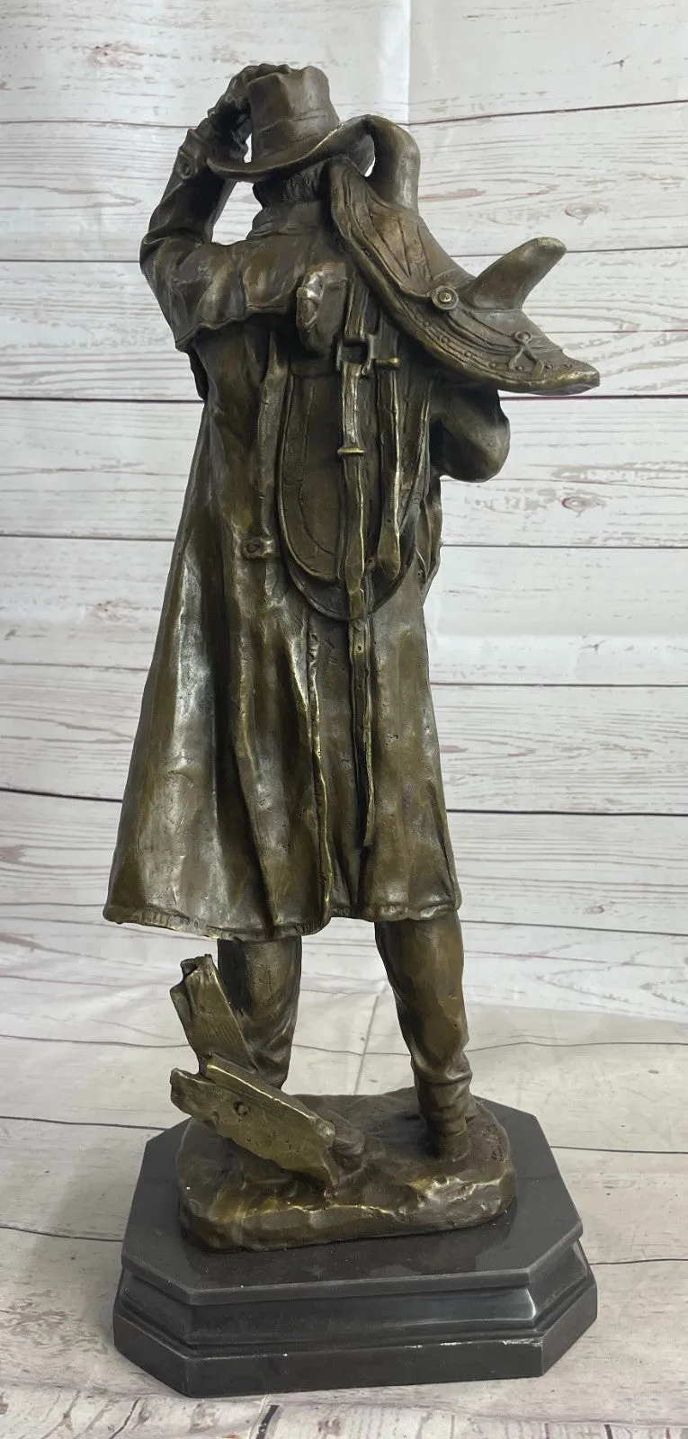 Original Season Cowboy Sheriff Bronze Sculpture Statue Hot Cast Home Deco