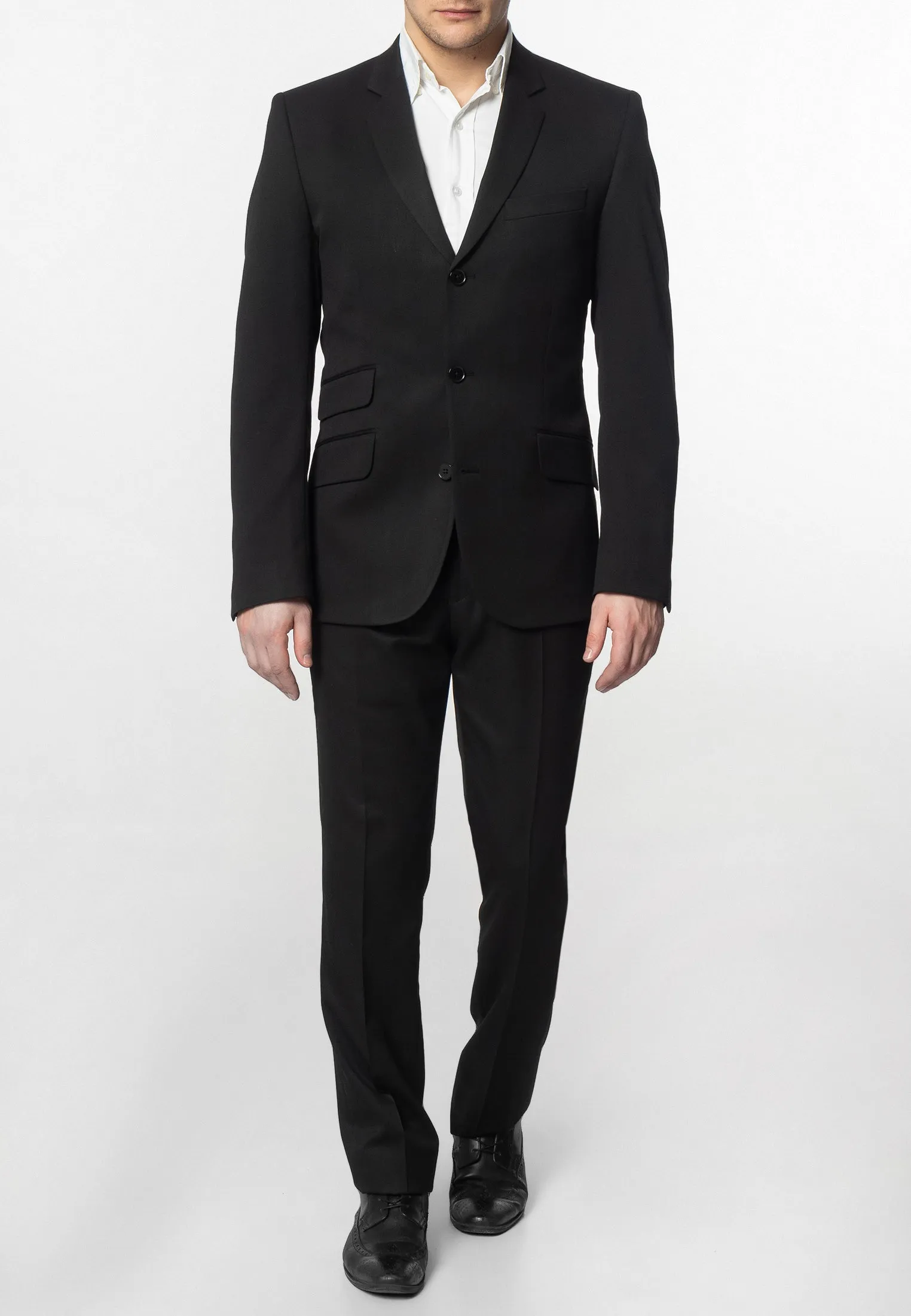 Plain Black Suit Trouser