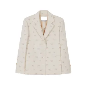 Pre Order:  Printed Single Breasted Suit Blazer