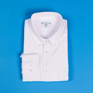 Range Shirt - White Long Sleeve - Button Down Collar