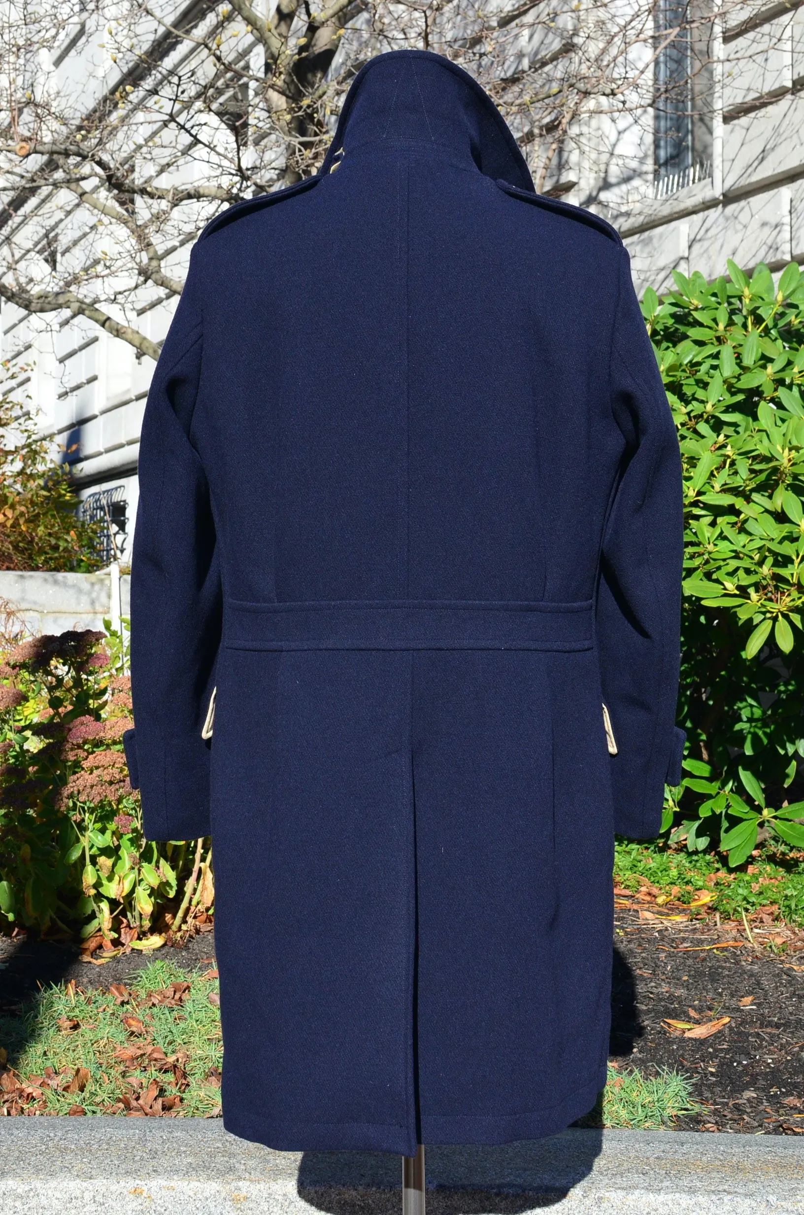 RR ITALY - OFFICER'S DOUBLE BREASTED TRENCH COAT (NAVY)