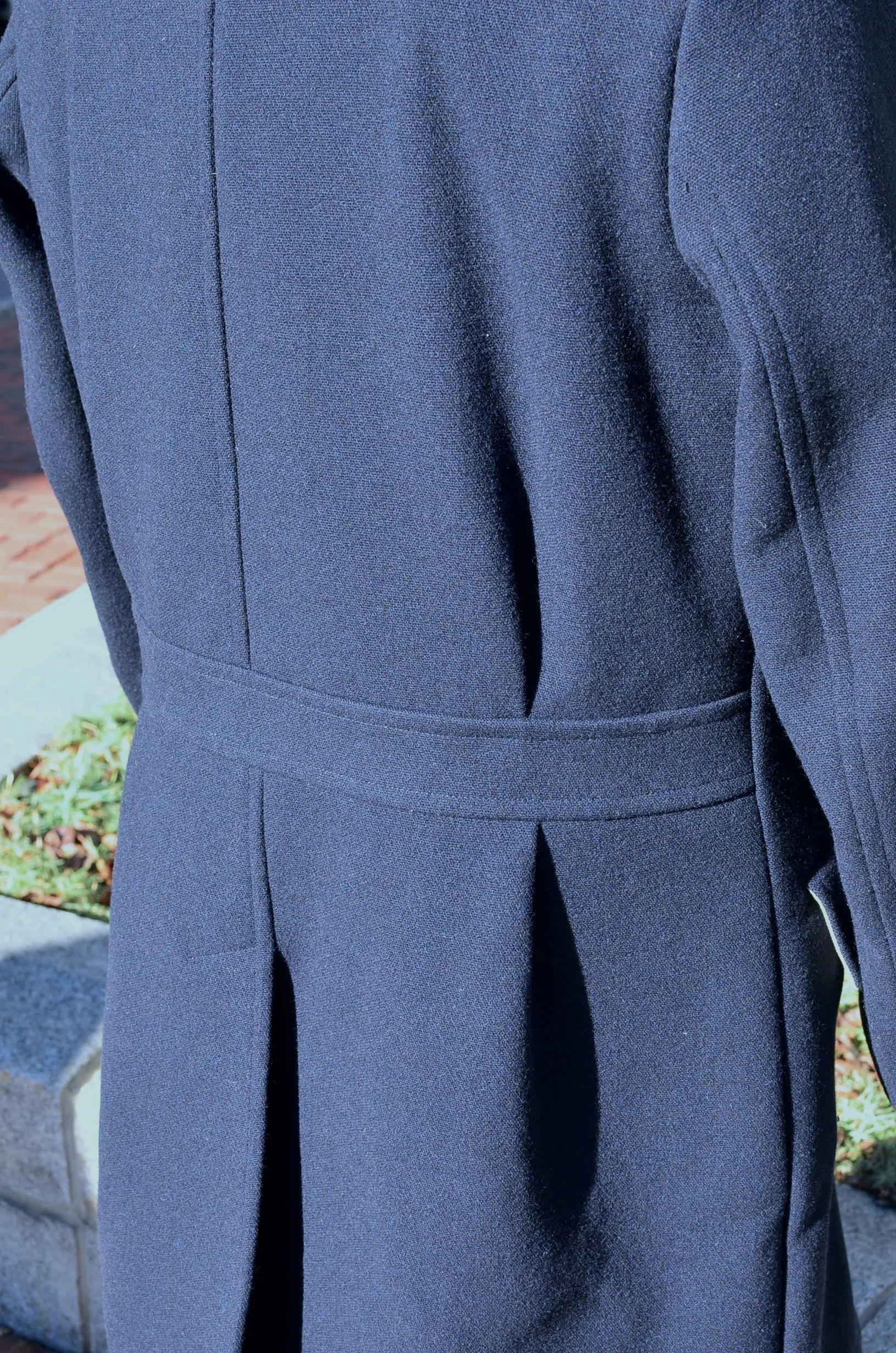 RR ITALY - OFFICER'S DOUBLE BREASTED TRENCH COAT (NAVY)