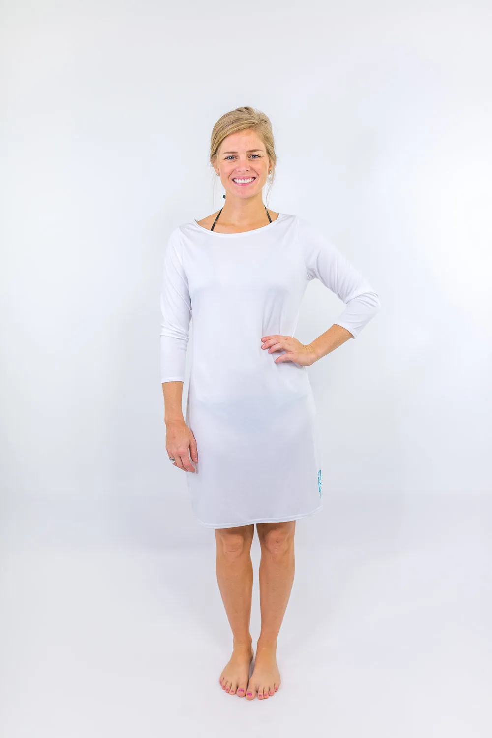 Sand Dunes White Dock Dress