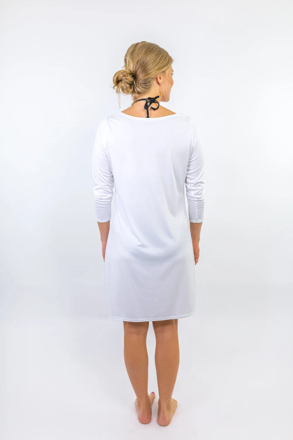 Sand Dunes White Dock Dress