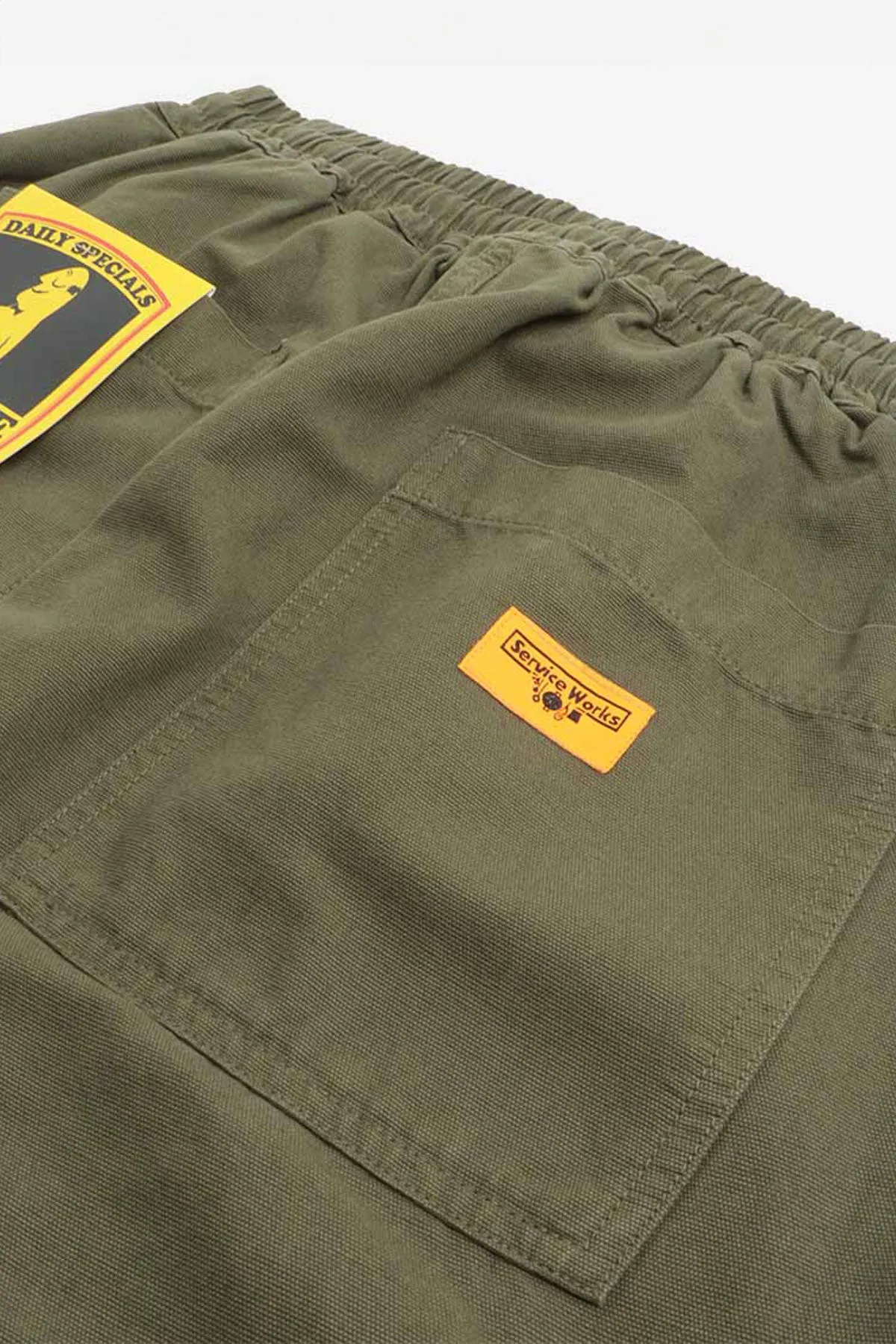 Service Works - Classic Canvas Chef Pants in Olive